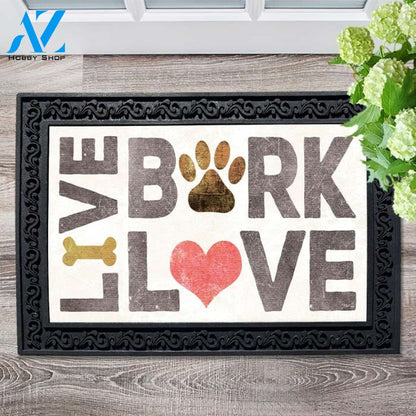 Live Bark Love - Doormat - 18" x 30"