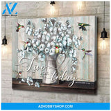 Live For Today Hummingbird Wall Art Canvas
