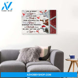 Live Grab Face Cherish Live It Cow Merry Christmas Canvas Wall Art