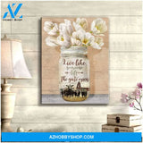 Live Like Someone Cow Wall Art Canvas, Wall Decor Visual Art