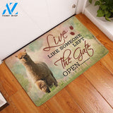 Live Like Someone Left The Gate Open Alpaca Doormat | WELCOME MAT | HOUSE WARMING GIFT