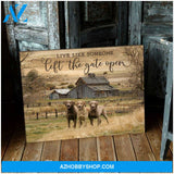 Live Like Someone Left The Gate Open Chesapeake Retriever Canvas Wall Art Decor