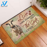 Live Like Someone Left The Gate Open Cow Doormat Indoor And Outdoor Doormat Welcome Mat Housewarming Gift Home Decor Funny Doormat Gift Idea