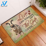Live Like Someone Left The Gate Open Cow Doormat Indoor And Outdoor Doormat Welcome Mat Housewarming Gift Home Decor Funny Doormat Gift Idea