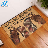 Live Like Someone Left The Gate Open Doormat | Welcome Mat | House Warming Gift