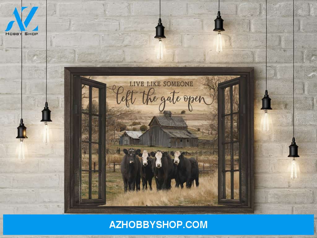 Live like someone left the gate open - Matte Canvas