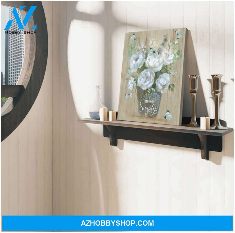 Eviral Store Live Simply Butterfly Wall Art Decor – Butterfly Canvas Print Wall Art