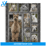 Llama Blanket, Llama In The Field Blanket, Fleece Blanket Lightweight Soft, Blanket Gift for Your Love One, Birthday Gift Home Decor Bedding Couch Sofa Soft and Comfy Cozy
