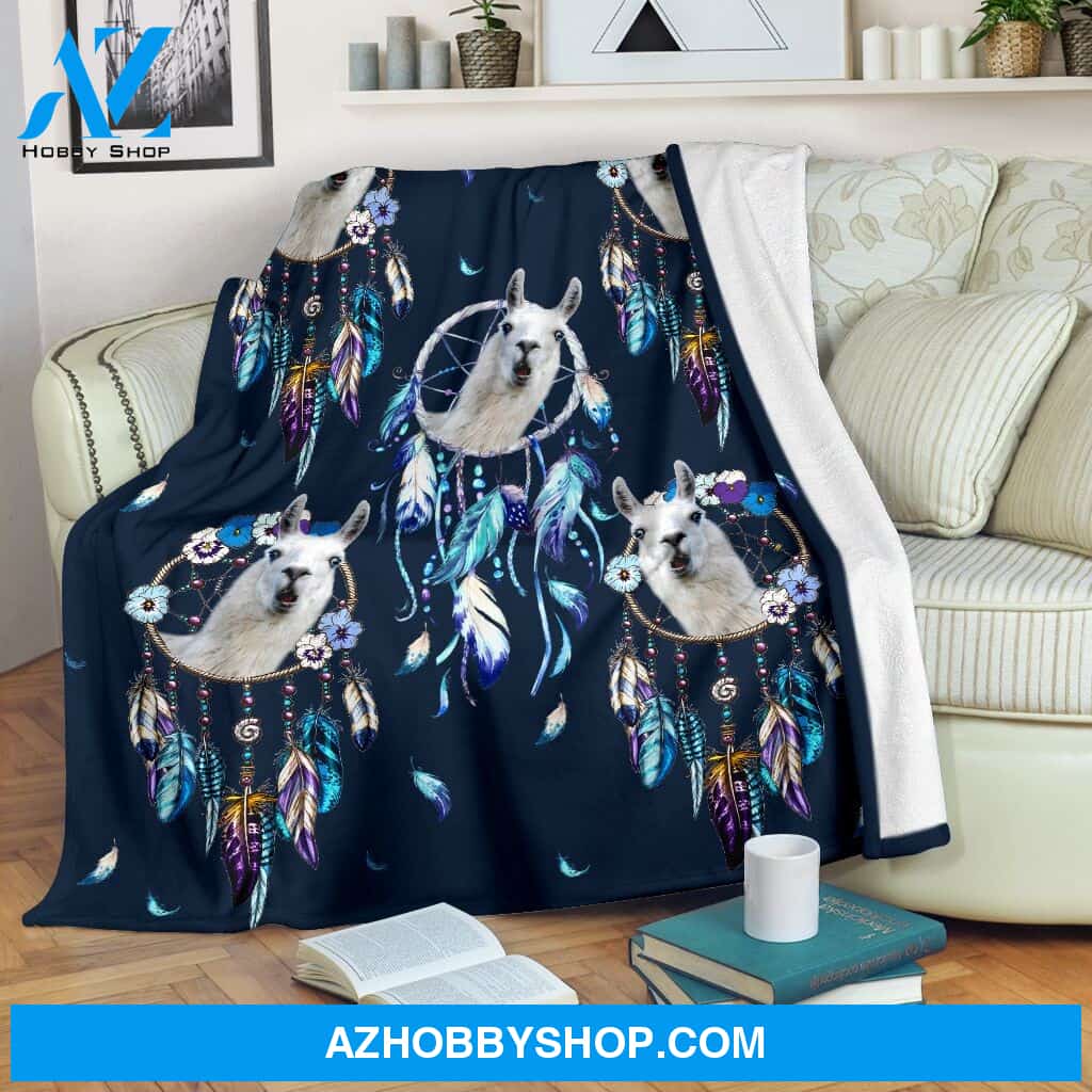 Llama dream catcher Fleece Blanket