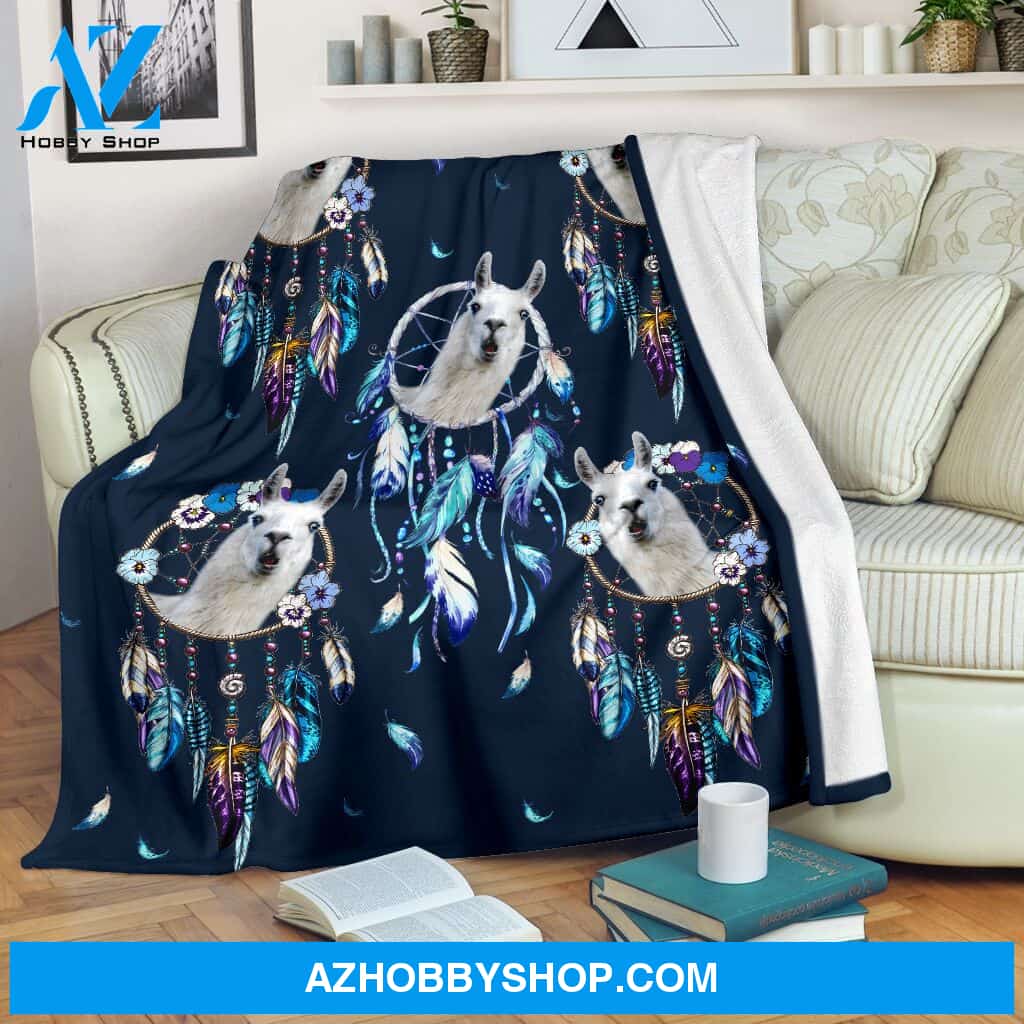 Llama dream catcher Fleece Blanket