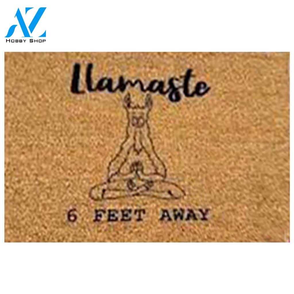 Llamaste 6 Feet Away Funny Doormat 