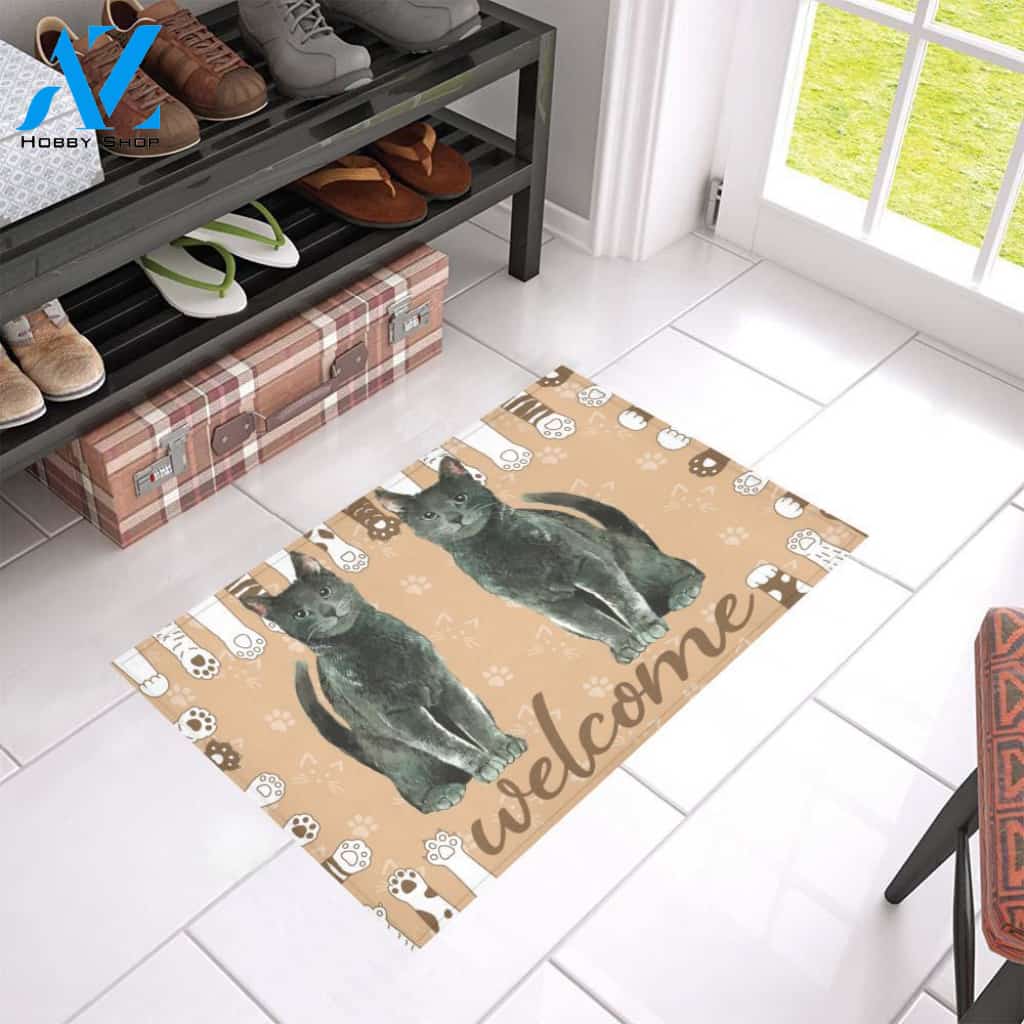ln 2 cat welcome doormat | WELCOME MAT | HOUSE WARMING GIFT