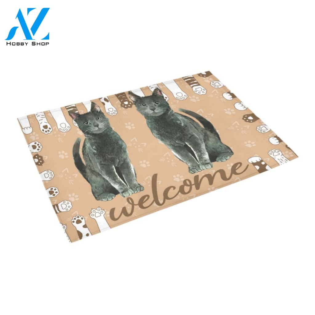 ln 2 cat welcome doormat | WELCOME MAT | HOUSE WARMING GIFT