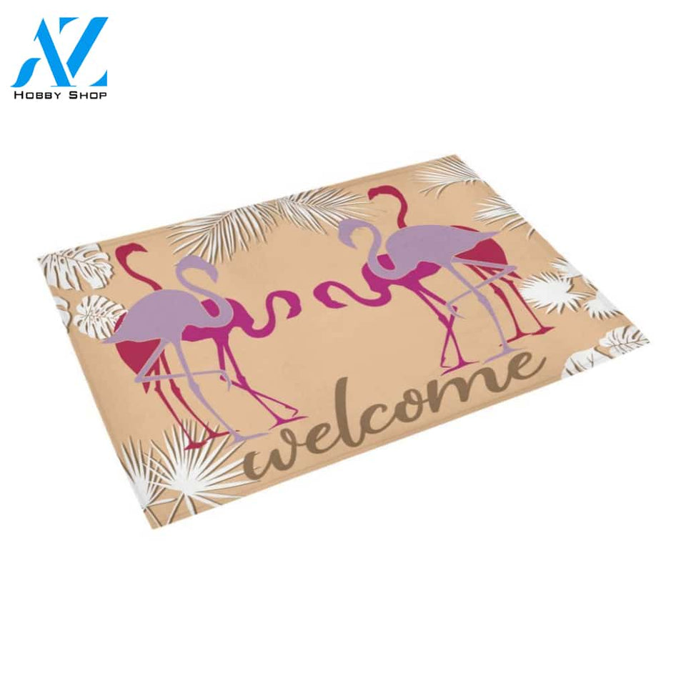 LN 2 flamingo welcome doormat | WELCOME MAT | HOUSE WARMING GIFT