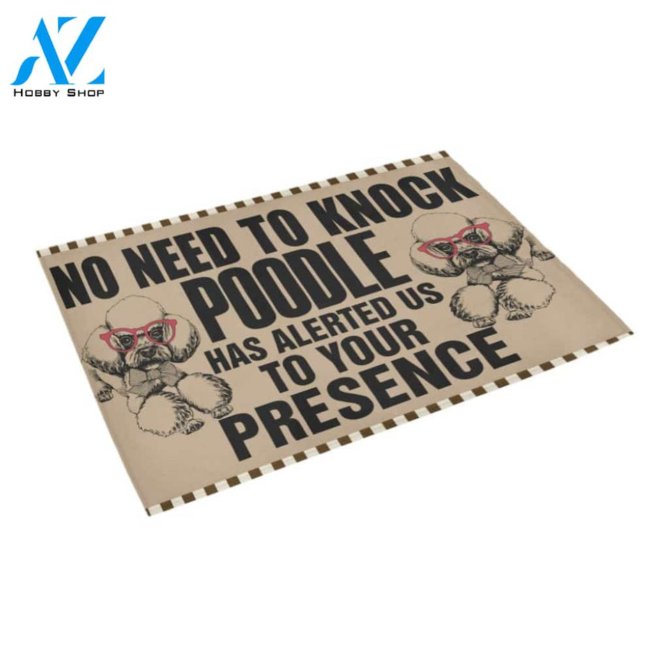 ln 2 poodle knock doormat | WELCOME MAT | HOUSE WARMING GIFT