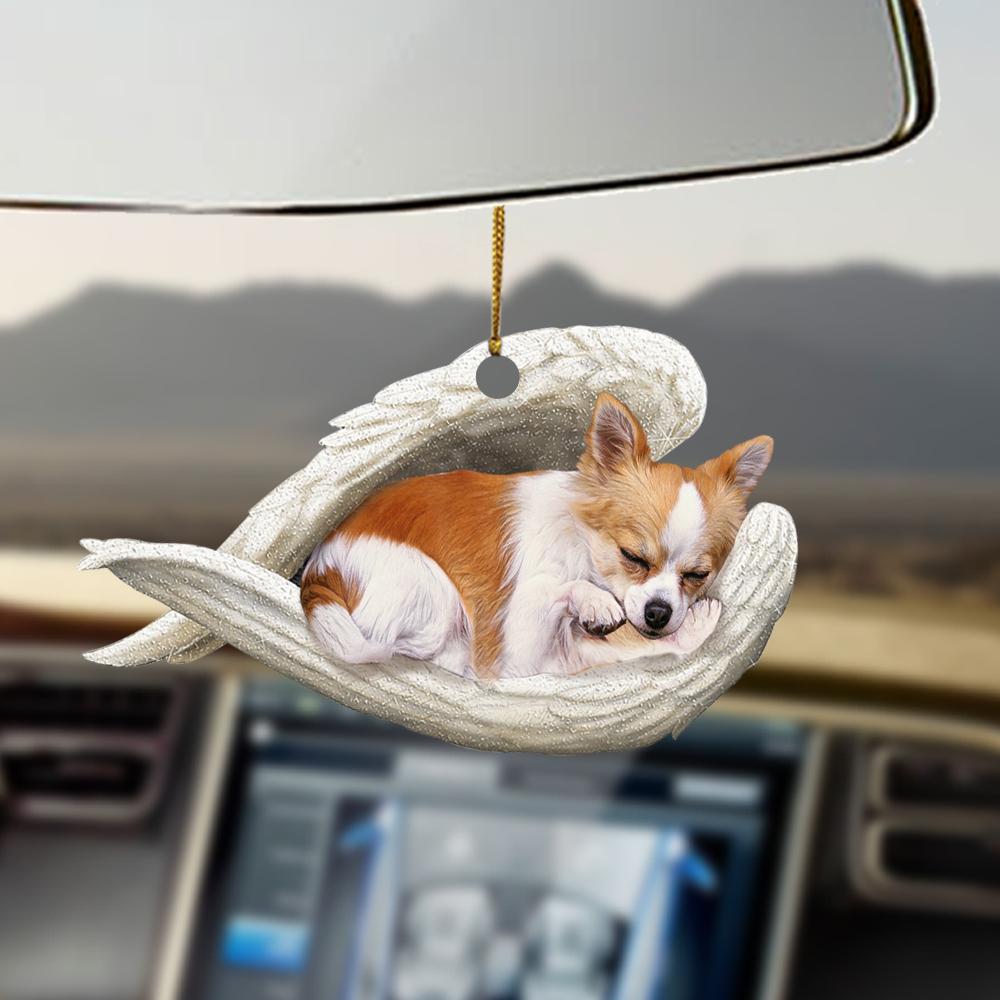 Godmerch- Ornaments- Chihuahua sleeping angel chihuahua lovers dog moms ornament, Dog Ornaments, Car Ornaments