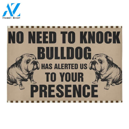 ln bulldog knock doormat | WELCOME MAT | HOUSE WARMING GIFT