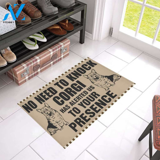 ln corgi knock doormat | WELCOME MAT | HOUSE WARMING GIFT