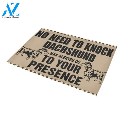 ln dachshund knock doormat | WELCOME MAT | HOUSE WARMING GIFT