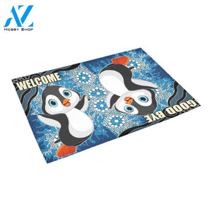 ln penguin goodbye welcome doormat | WELCOME MAT | HOUSE WARMING GIFT