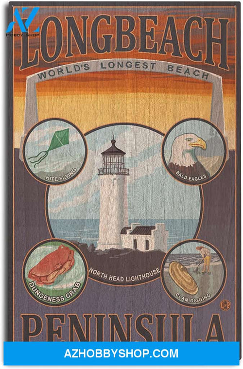 Long Beach Washington Travel Poster