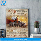 Lord Blessed The Land Farm Angus Cows Canvas Wall Art Decor