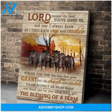 Lord Blessed The Land Farm Angus Cows Canvas Wall Art Decor