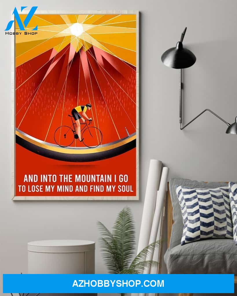 Lose My Mind Find My Soul Cycling Vertical Gift Family Canvas Prints