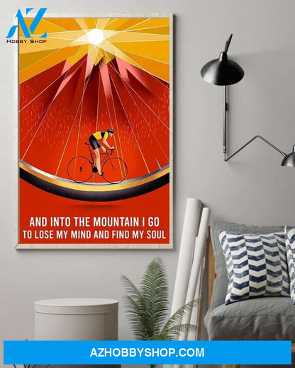 Lose My Mind Find My Soul Cycling Vertical Gift Family Canvas Prints