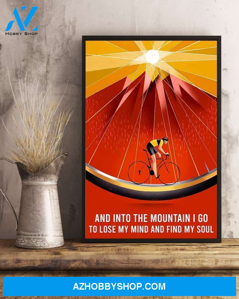 Lose My Mind Find My Soul Cycling Vertical Gift Family Canvas Prints