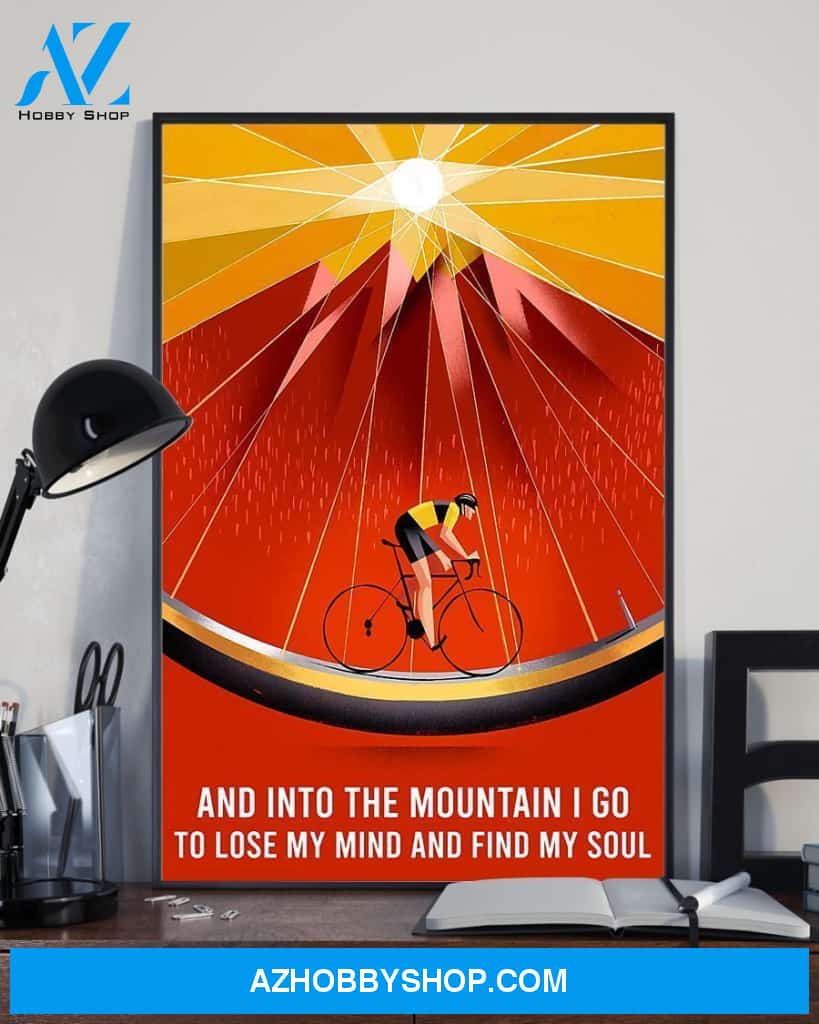Lose My Mind Find My Soul Cycling Vertical Gift Family Canvas Prints