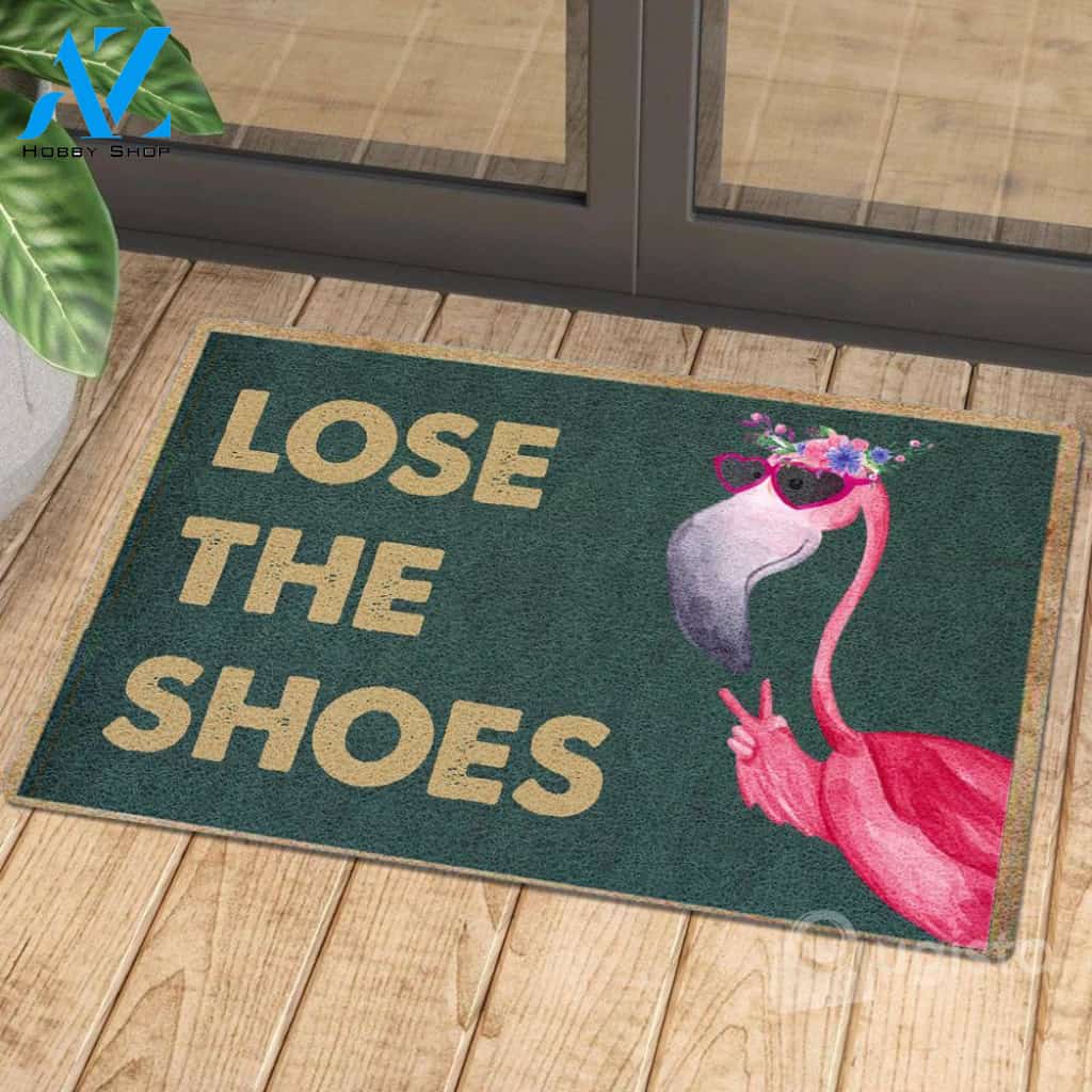 Lose The Shoes Flamingo Doormat | Welcome Mat | House Warming Gift