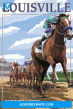Louisville Kentucky Horse Racing Track Scene