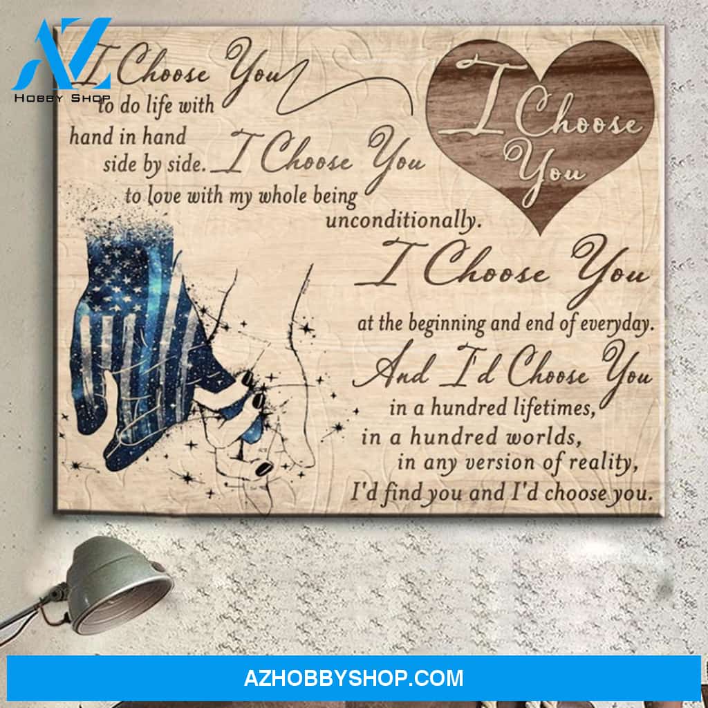 Gift For Wife For Husband Love A Police Canvas