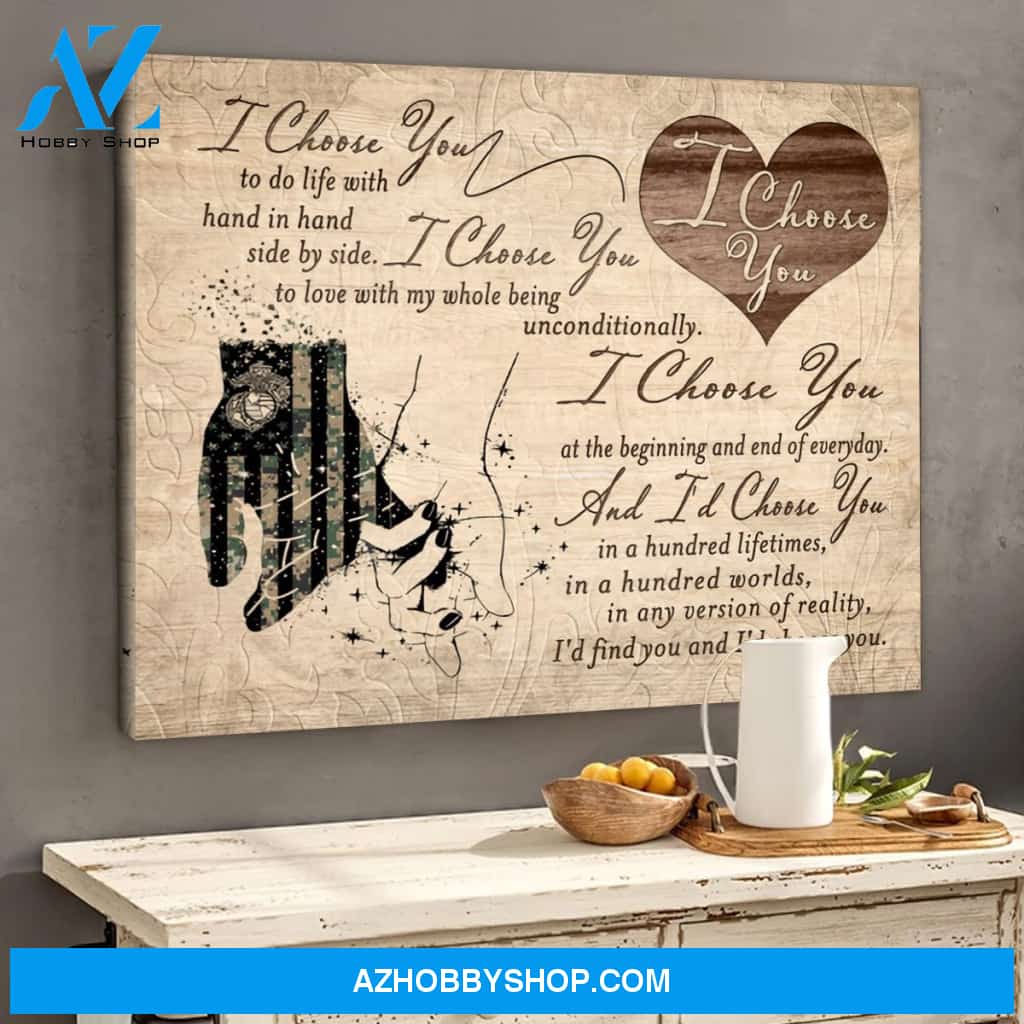 Love A Soldier Couple Canvas Gift For Wife For Husband