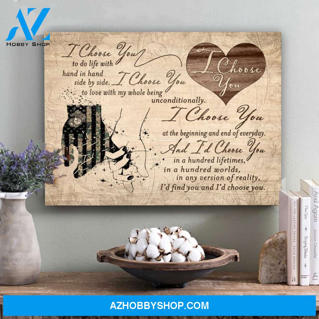 Love A Soldier Couple Canvas Gift For Wife For Husband