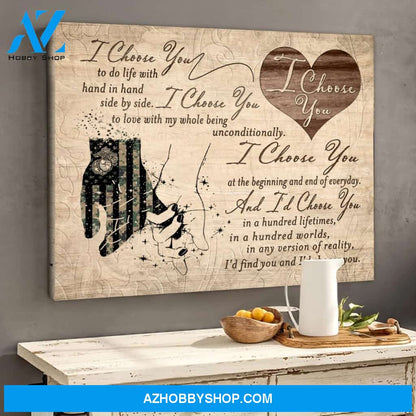 Love A Soldier Couple Canvas Gift For Wife For Husband