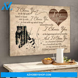 Love A Soldier Couple Canvas Gift For Wife For Husband