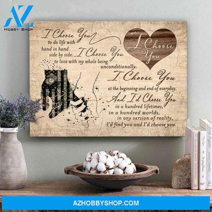Love A Soldier Couple Canvas Gift For Wife For Husband