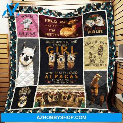 Love Alpacas Fleece Blanket