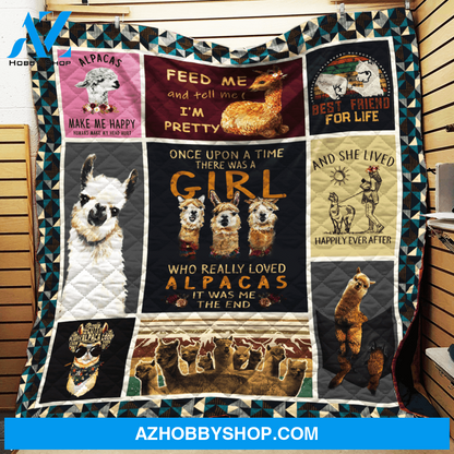 Love Alpacas Fleece Blanket