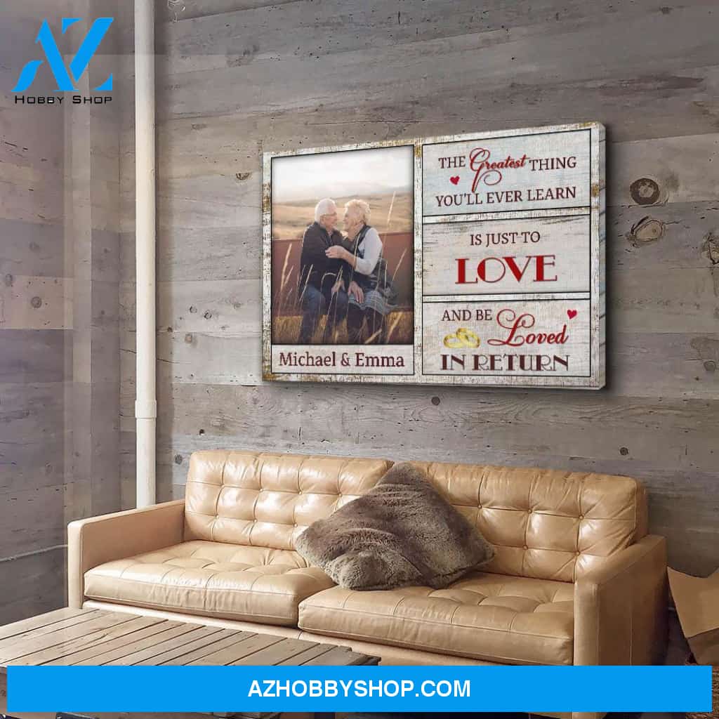 Love And Be Loved - Personalized Custom Photo Canvas