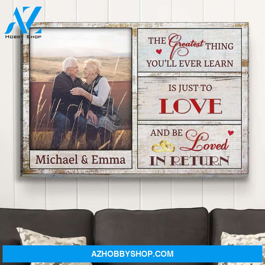 Love And Be Loved - Personalized Custom Photo Canvas