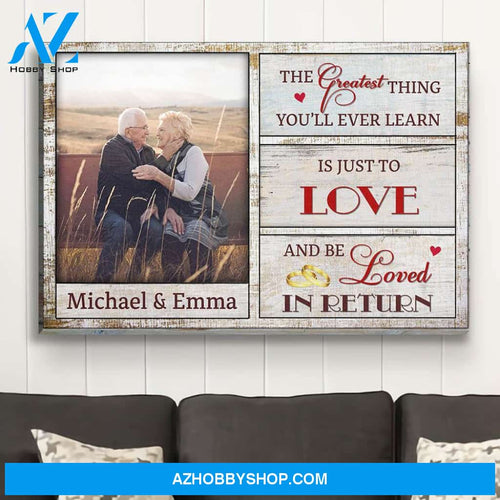 Love And Be Loved - Personalized Custom Photo Canvas