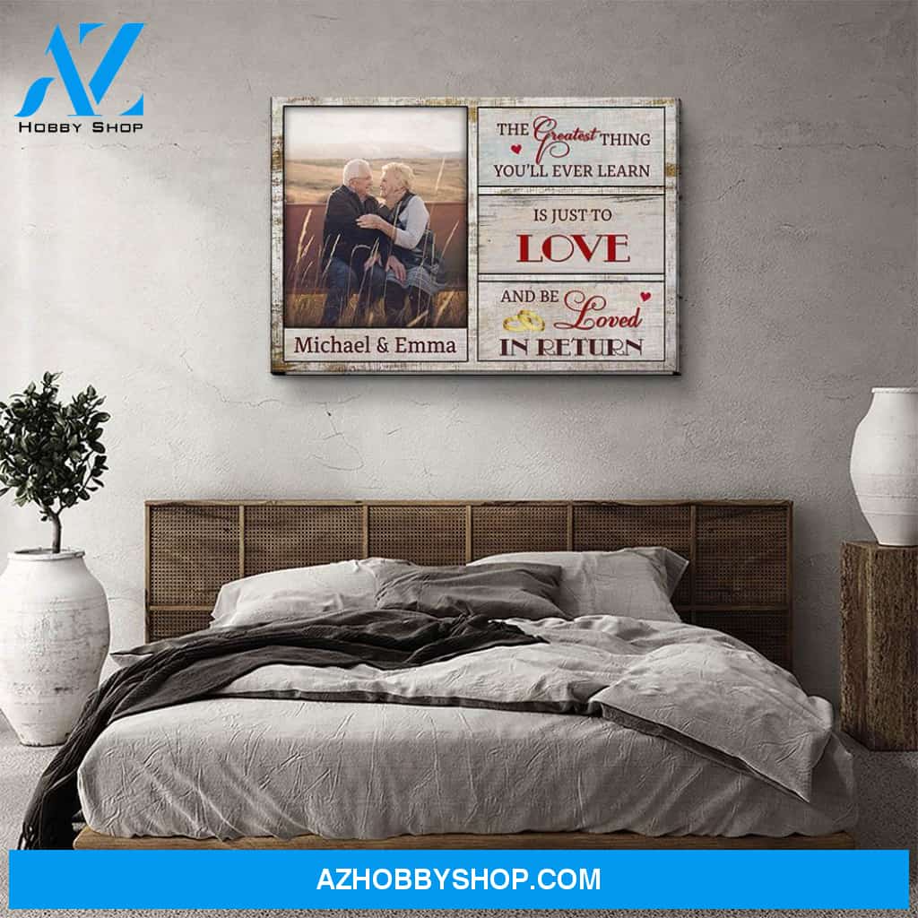 Love And Be Loved - Personalized Custom Photo Canvas