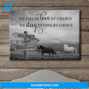 Love By Chance - Personalized Custom Name Canvas