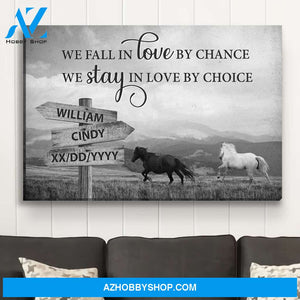 Love By Chance - Personalized Custom Name Canvas