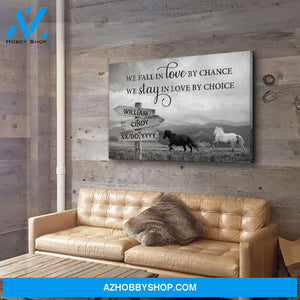 Love By Chance - Personalized Custom Name Canvas