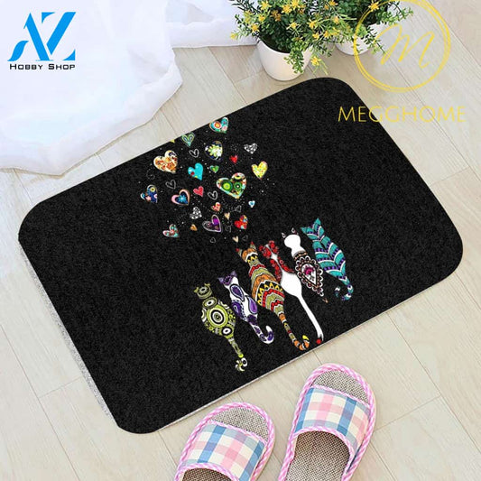 Love Cats Love Me Doormat 2 | Welcome Mat | House Warming Gift