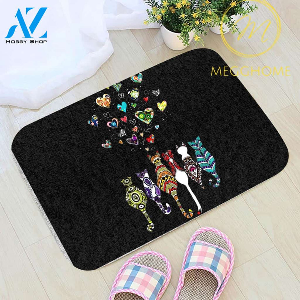 Love Cats Love Me Doormat 2 | Welcome Mat | House Warming Gift